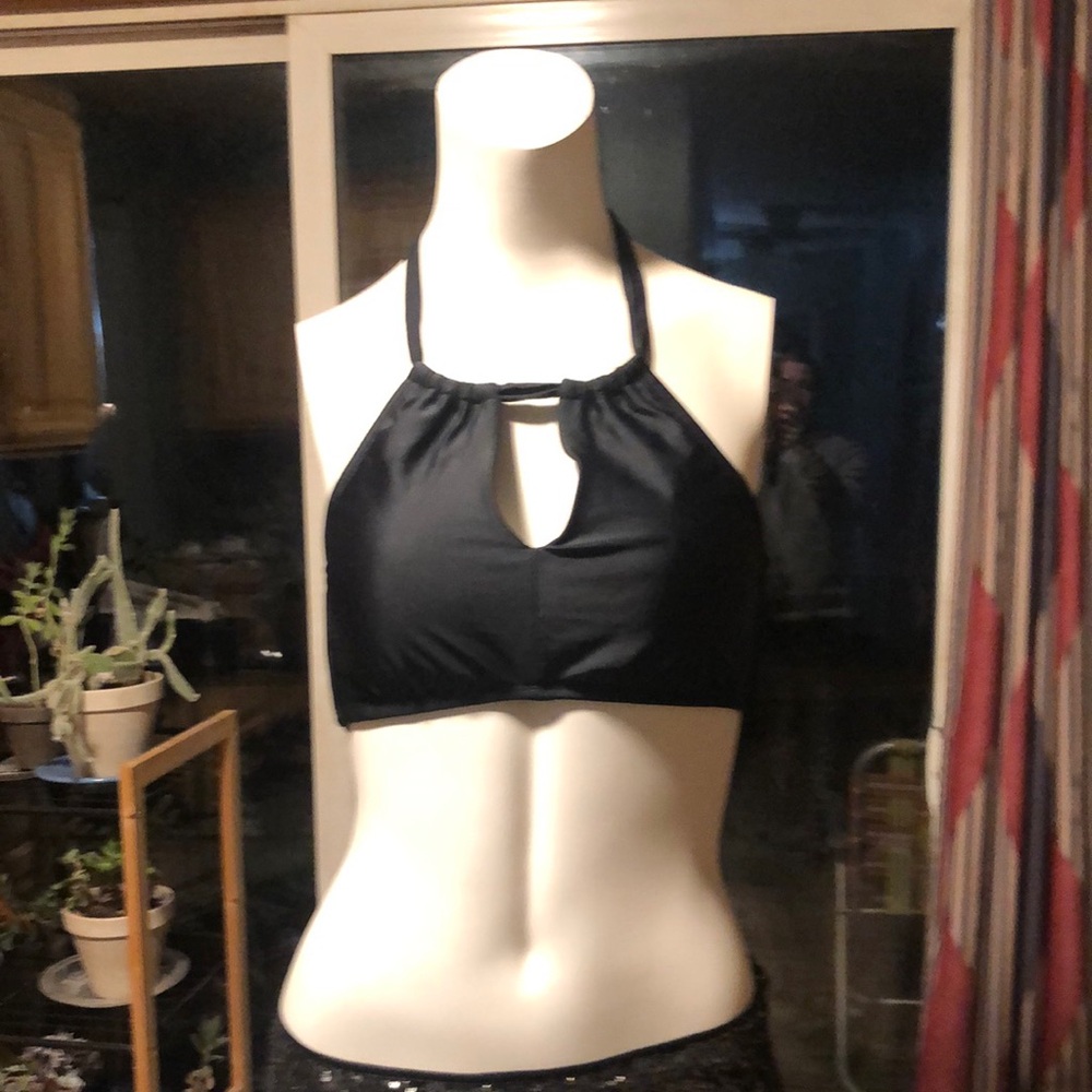 Black Halter Bikini top
